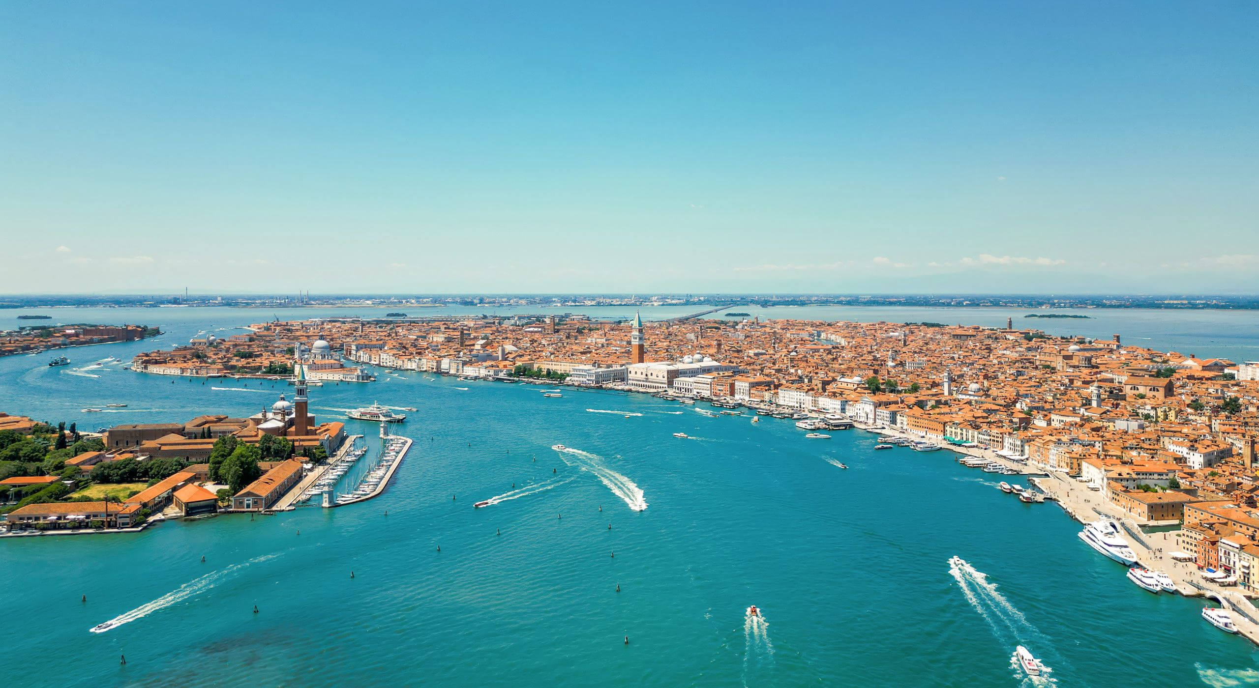 Aerial view of Venice