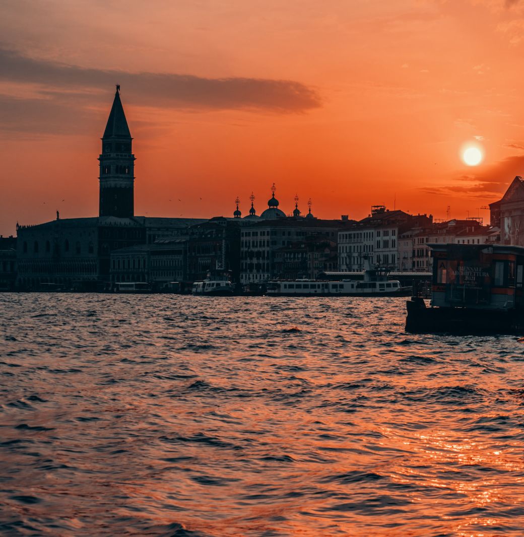 Sunset in the basin of San Marco