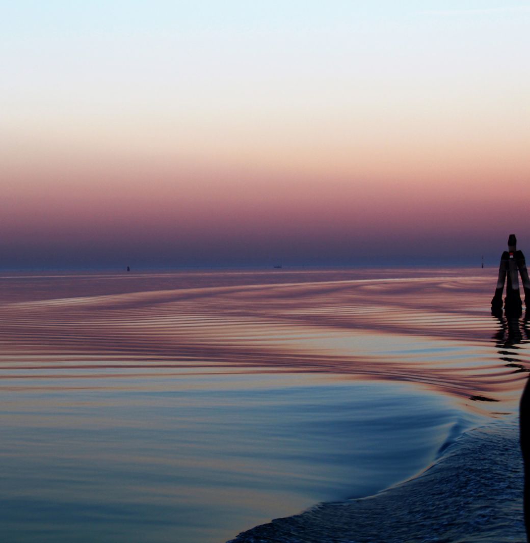 lagoon at sunset