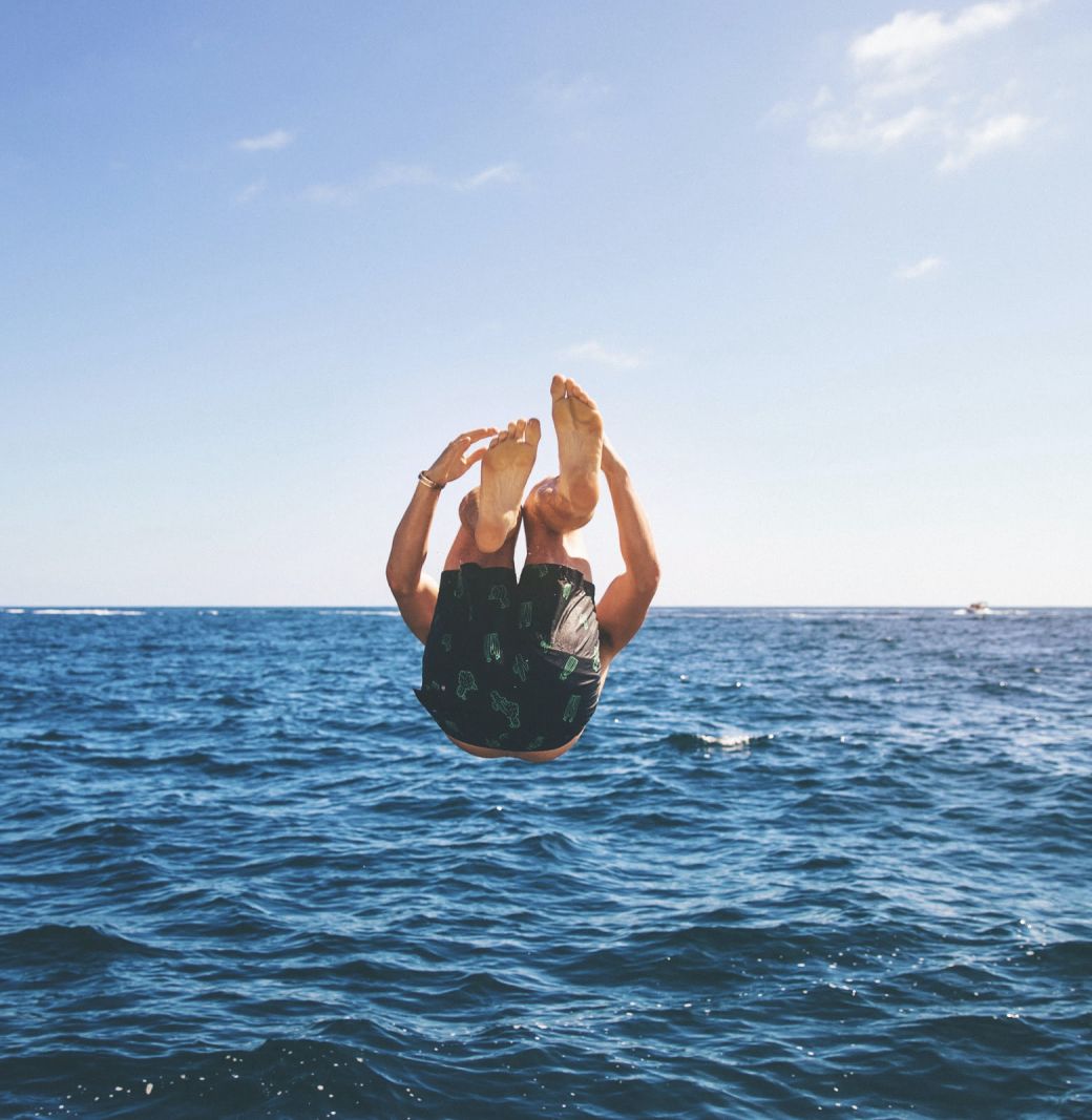 un tuffo in mare