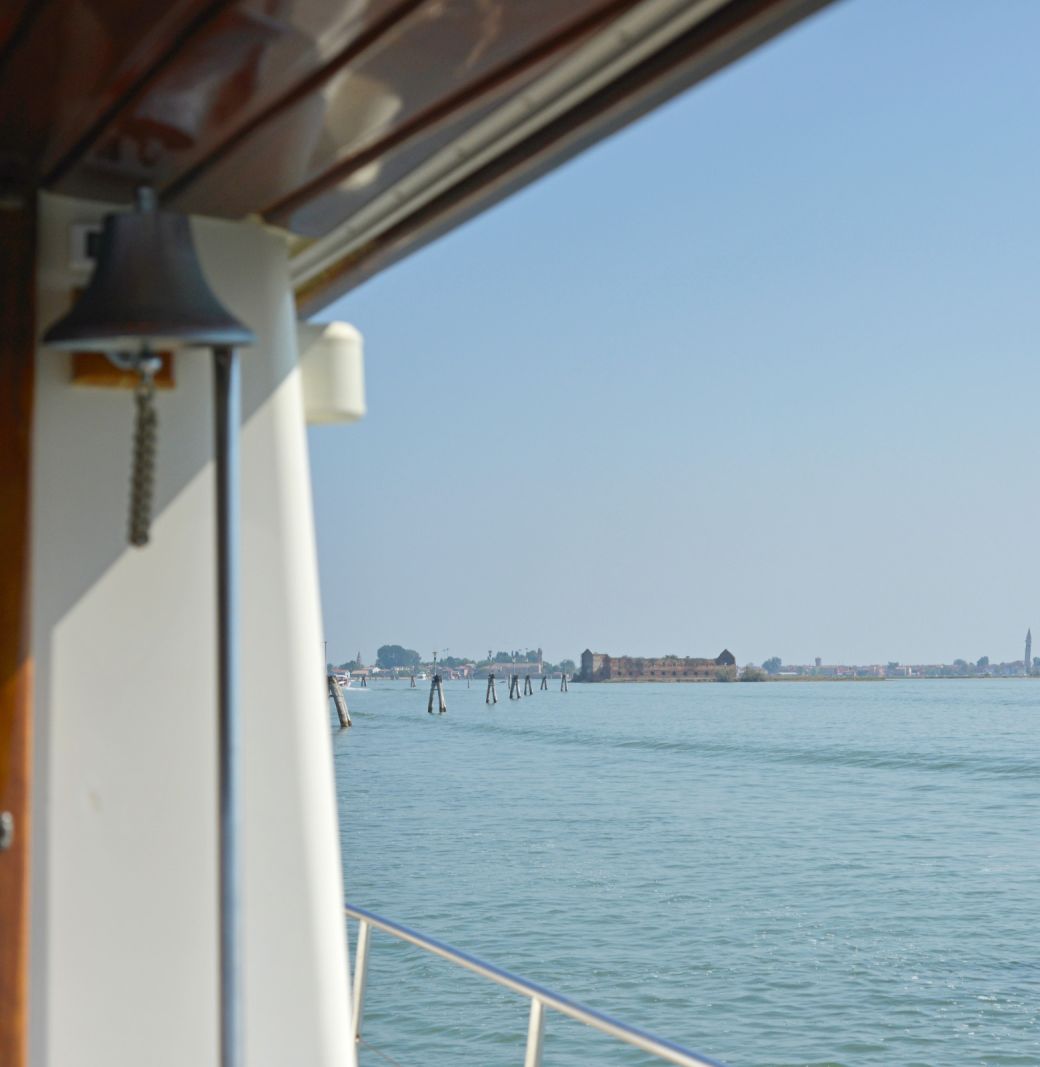 Sailing towards Burano